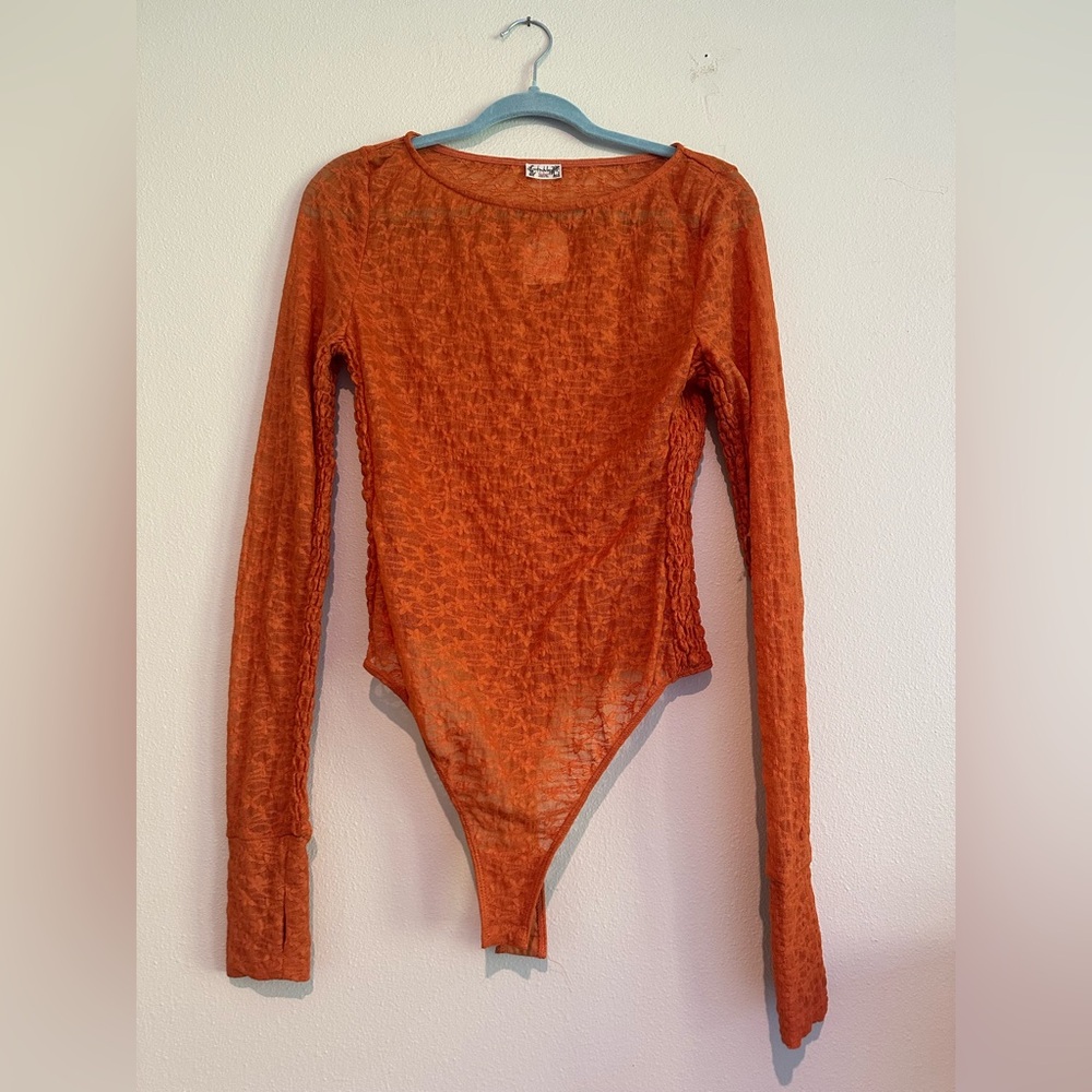 Free People Intimately Burnt Orange Bodysuit - Picture 4 of 5